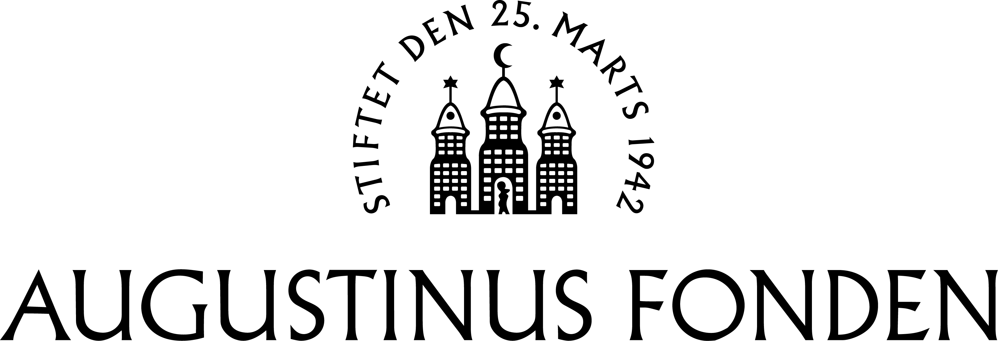 Augustinus Fonden logo sort